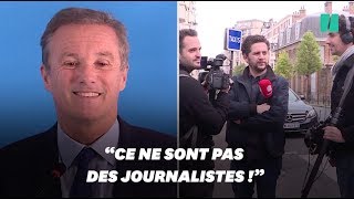 quotQuotidienquot refoulé à la conférence de presse de Nicolas DupontAignan [upl. by Estes]