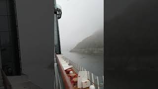 Mit AIDA Perla nach Geiranger mit Schneefall [upl. by Janie]