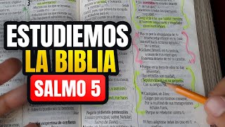 Cómo ESTUDIAR la BIBLIA correctamente estudio bíblico Salmos 5 [upl. by Papagena687]