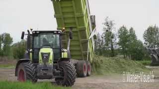 Chantier de récolte densilage de Ray grass ditalie [upl. by Eeslehc]