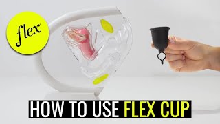 How to Use Flex Cup  Menstrual Cup Insertion amp Removal Tutorial  Flex [upl. by Iormina]