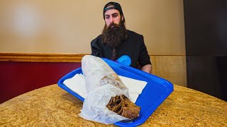 THE BIGGEST DONAIR KEBAB CHALLENGE IN CANADATHE DONAIROSAURUS REX  BeardMeatsFood [upl. by Bail]