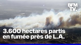 Un incendie se propage au nord de Los Angeles [upl. by Cadel]