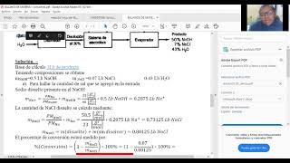 Balance de materia con una electrolisis [upl. by Glorianna]