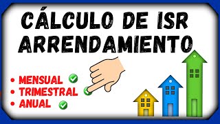 Cálculo de ISR Arrendamiento Mensual Trimestral y Anual en Excel 2024 Ejemplos Prácticos [upl. by Arimat599]