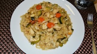 Tallarines de Arroz con Pollo al estilo Chino [upl. by Marja475]