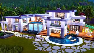 Tour Modern Villa Mansion II The Sims 4 II No CC II Сучасна вілламаєток [upl. by Llerehs880]