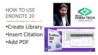 How to use endnote 20 Endnote citation 20 Create library and Change citation style Import PDF [upl. by Sirois]