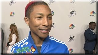 Pharrell  The Truth Behind Blurred Lines Lyrics  The Voice Season 7 Top 12 [upl. by Herald]