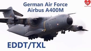 German Air Force A400M│Landing  Germany BerlinTegel TXL│070317 [upl. by Neall354]