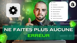 COMMENT PARAMÉTRER SA BOUTIQUE SHOPIFY  même les réglages Shopify cachés [upl. by Goran723]