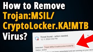 TrojanMSILCryptoLockerKAMTB How to Manually Remove it [upl. by Adanama633]