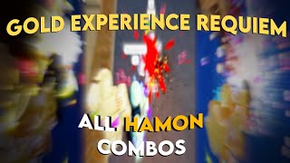 YBA GOLD EXPERIENCE REQUIEM ALL HAMON COMBOS 195 DAMAGE [upl. by Field]