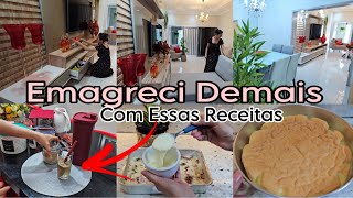 PASSO A PASSO DAS RECEITAS QUE EMAGRECI  FAXINANDO A CASA  BOLO SEM TRIGO E SEM LEITE [upl. by Adnohsak219]