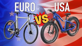 American vs European ELECTRIC bikes Which are better [upl. by Earley]