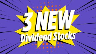 3 NEW HighYield Dividend Stocks You Cant MISS Out On [upl. by Paymar983]