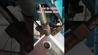 How to make weld seam closecorner seam rolling machinehandmade sink side rolling machinesink [upl. by Adneral]