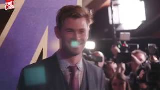 AVENGERS ENDGAME  Scarlett Johansson Chris Hemsworth and Paul Rudd  UK Fan Event  HOT CORN [upl. by Siramay]