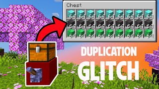 Minecraft 121 EASY Duplication Glitch ANY Item [upl. by Nathanoj]