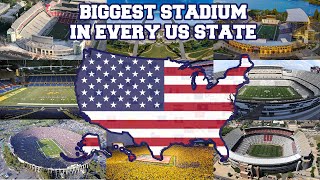 Biggest Stadium in Every US State  TFC Stadiums [upl. by Amles693]