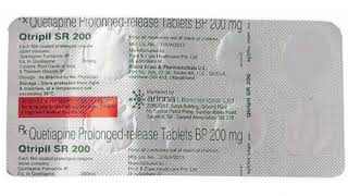 Qtripil SR 200 Tablets Quetiapine Prolongedrelease Tablets BP 200 mg [upl. by Charis]