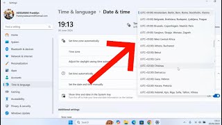 How to Change Time Zone on Windows 11  Manual Time Zone and Automatic Time Zone [upl. by Renckens43]