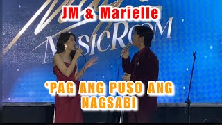 JM dela Cerna amp Marielle Montellano  Pag Ang Puso Ang Nagsabi  Their First Single LIVE [upl. by Tebor974]