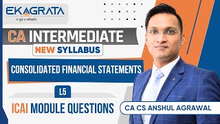 Consolidated Financial Statement  L4  CA Inter Adv Accounts  New Syllabus  CA Anshul Agrawal [upl. by Tsnre]