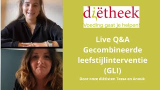 Live QampA Gecombineerde leefstijlinterventie GLI [upl. by Dalpe]