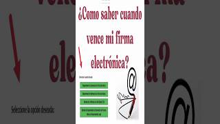 ¿Como saber cuándo vence la firma electrónica sat [upl. by Ymeraj]