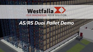 ASRS Dual Pallet Demo [upl. by Peih358]