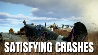 Satisfying Airplane Crashes Collisions amp Takedowns V337  IL2 Sturmovik Flight Simulator Crashes [upl. by Saberio87]