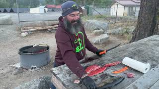 Cooking Salmon at Icicle Creek [upl. by Garfinkel502]