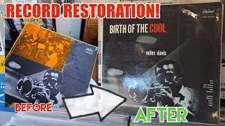 UPGRADING A GRADING Poor to VG Vinyl Record Sleeve Restoration [upl. by Nnyleak]