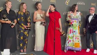 Awkwafina and Quiz Lady producers Best TV Movie 2024 Emmys press room interview [upl. by Maffei]