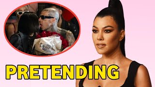 PRETENDING🛑Why celebrity couples like Kourtney Kardashian and Travis Barker pretend to French kiss [upl. by Altaf71]