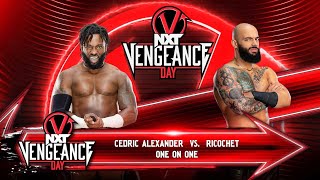 CEDRIC ALEXANDER VS RICOCHET cedricalexander ricochet wwe nxt 2k24 [upl. by Notlrahc]