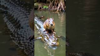 Why dont crocodile attack capybarafacts sciencefacts [upl. by Tevlev]