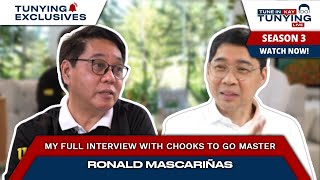 TUNE IN KAY TUNYING LIVE  My full interview with Chooks to Go master Ronald Mascariñas [upl. by Stubstad]