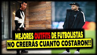 🤯¡ OUTFITS de FUTBOLISTAS que VALEN MILLONES  💸 [upl. by Haelem]