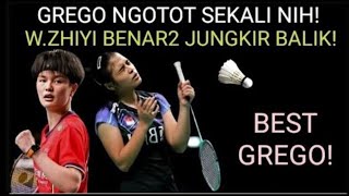 😱 SIP MELANGKAH TERUS NIH Bulutangkis Gregoria Mariska Tunjung vs Wang Zhiyi Badminton [upl. by Assirrec]