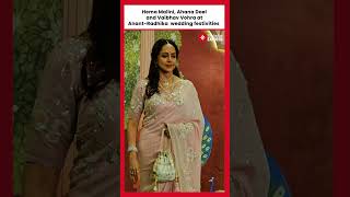 Hema Malini Ahana Doel and Vaibhav Vohra at AnantRadhika wedding festivities [upl. by Lovel984]