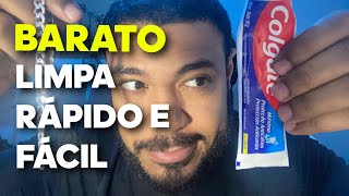 COMO LIMPAR SUA PRATA 925 COM PASTA DE DENTES [upl. by Nirrok]