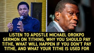 APST MICHAEL OROKPO SERMON ON TITHING WHY YOU SHOULD PAY TITHE WHAT WILL HAPPEN IF YOU DONT PAY [upl. by Yablon405]