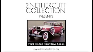 THE CAR YOUVE NEVER HEARD OF  RUXTON AUTOMOBILE  NETHERCUTT COLLECTION [upl. by Nicky906]