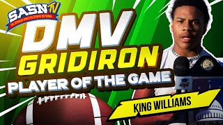 DMV Gridiron Interviews PCSAA Champion King Williams [upl. by Sanfred]