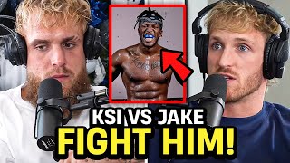 Logan Paul CONFRONTS Jake Paul On KSI Fight [upl. by Collyer]