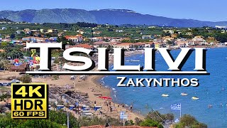 Tsilivi beach Zakynthos  Greece in 4K 60fps HDR Dolby Atmos 💖 The best places 👀 walking tour [upl. by Siwel]