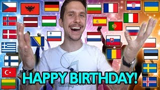 How To Say quotHAPPY BIRTHDAYquot In 35 Different Languages [upl. by Enelaehs]