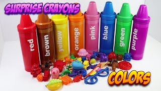 Learn Colors with Crayon Surprises  Best Learning Videos for Toddlers [upl. by Robbins]